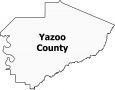 Yazoo County Map Mississippi