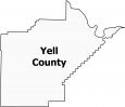 Yell County Map Arkansas