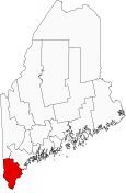 York County Map Maine Locator