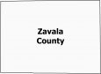 Zavala County Map Texas