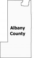 Albany County Map Wyoming