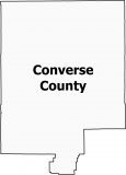 Converse County Map Wyoming