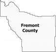 Fremont County Map Wyoming