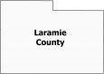 Laramie County Map Wyoming