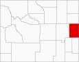 Niobrara County Map Wyoming Locator