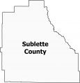 Sublette County Map Wyoming