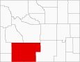 Sweetwater County Map Wyoming Locator