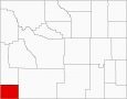Uinta County Map Wyoming Locator