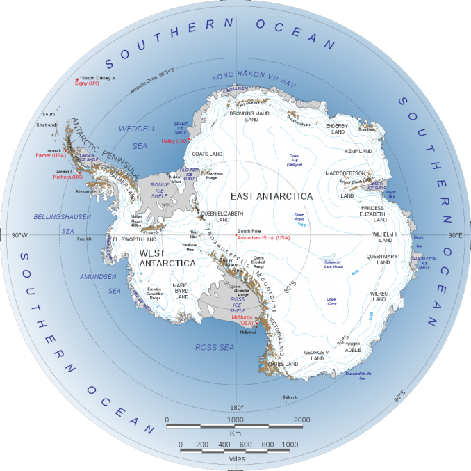 Antarctica Map And Satellite Imagery Free
