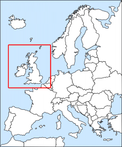 Mapa de Inset da Europa