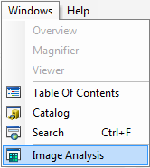 Image Analysis Toolbar
