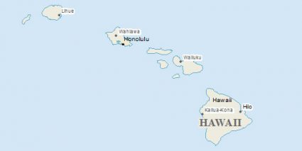 Hawaii Natural Earth Data: Island, Ocean, Rivers