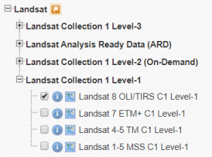 colección landsat