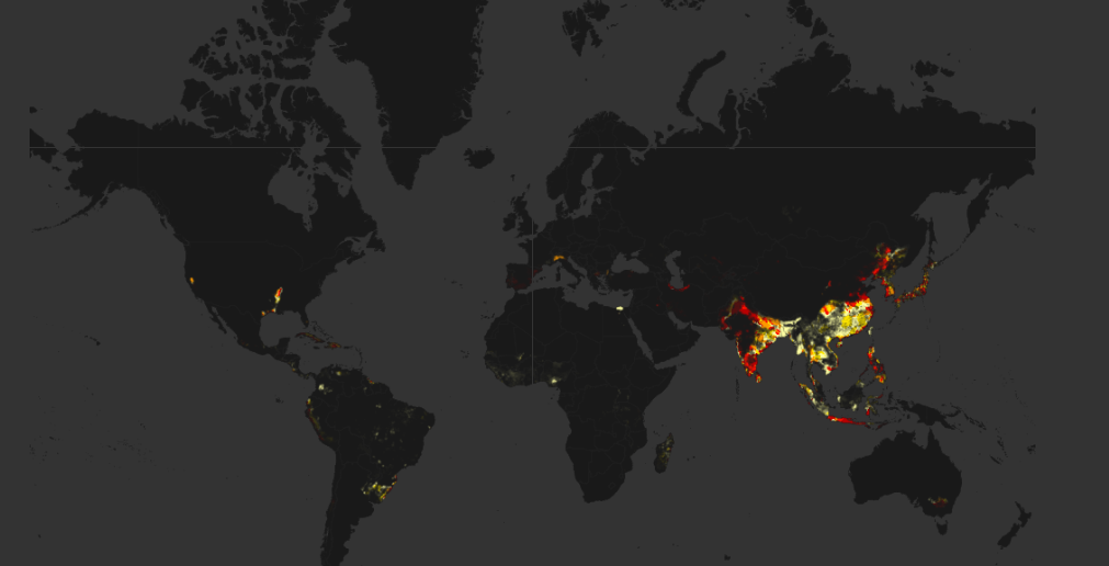 intensive subsistence agriculture map