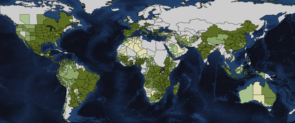 6 Amazing Global Agriculture Maps - Farming Visualized - GIS Geography