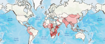 world hunger map