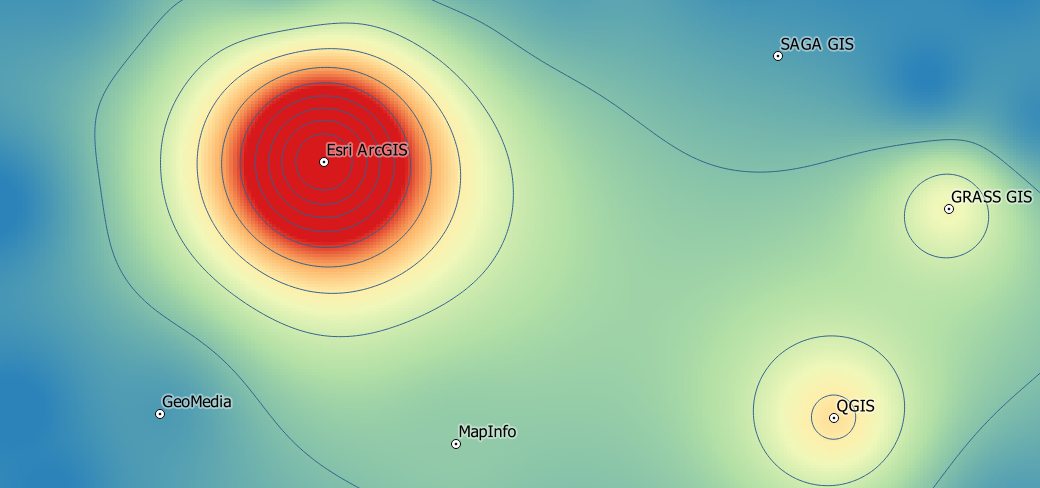 GIS software heatmap 2