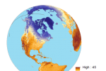 Temperatura da superfície terrestre abril 2015