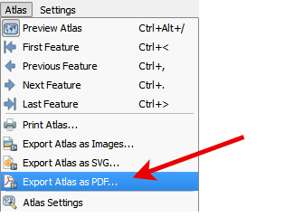 Export Atlas as PDF