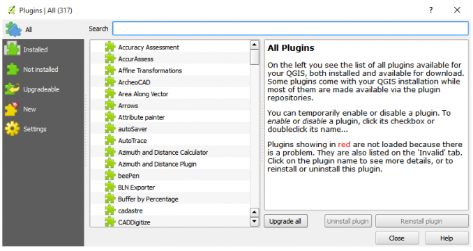 QGIS Plugins Repository