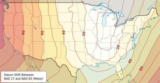 NAD27 Shift to NAD83