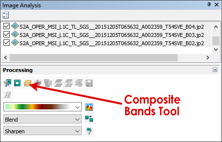 Composite Bands Black And White To Color Imagery Gis Geography