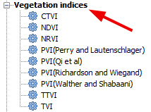 gvSIG Vegetation Indices