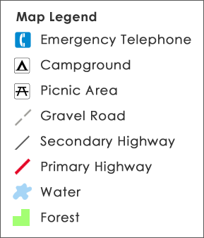 Road Map Legend Symbols What Is A Map Legend? - Gis Geography