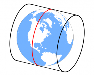 Universe Transverse Mercator Cylinder