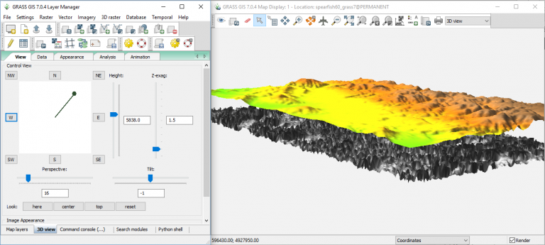 GRASS GIS 3D