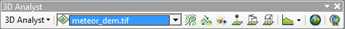 Toolbar 3D analyst