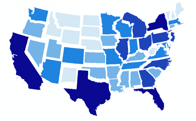 non-contiguous cartogram