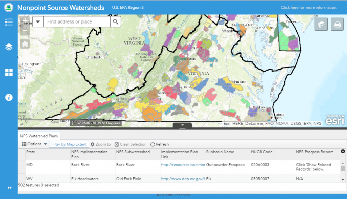 epa web app builder