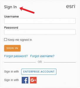 arcgis online sign in