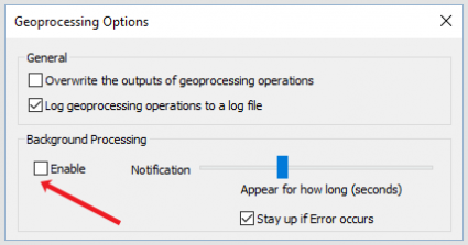 geoprocessing background processing