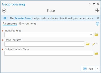 Erase ArcGIS Pro