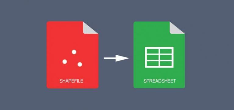 shapefile table to excel spreadsheet