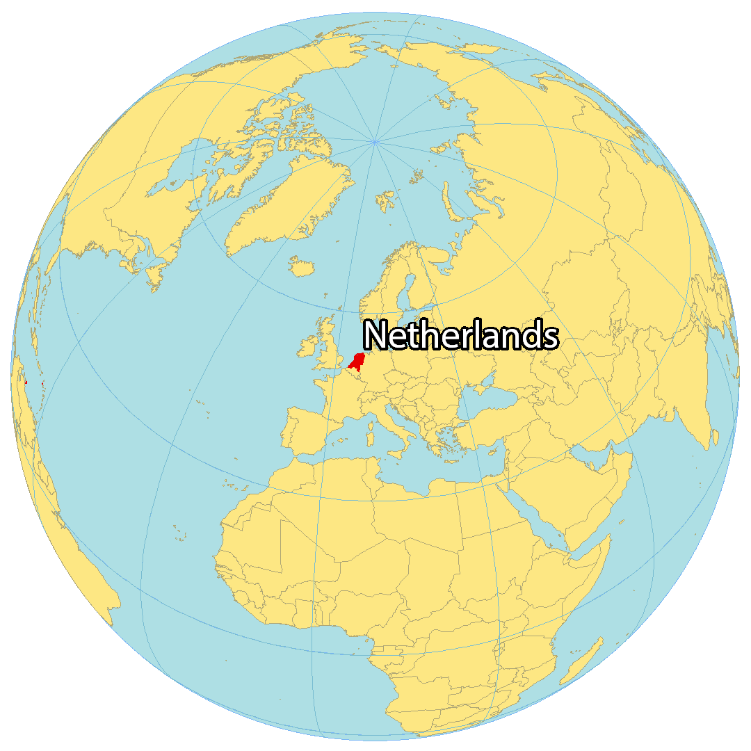 Holland Location On World Map