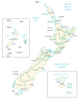 New Zealand Administration Map