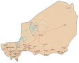 Niger Physical Map