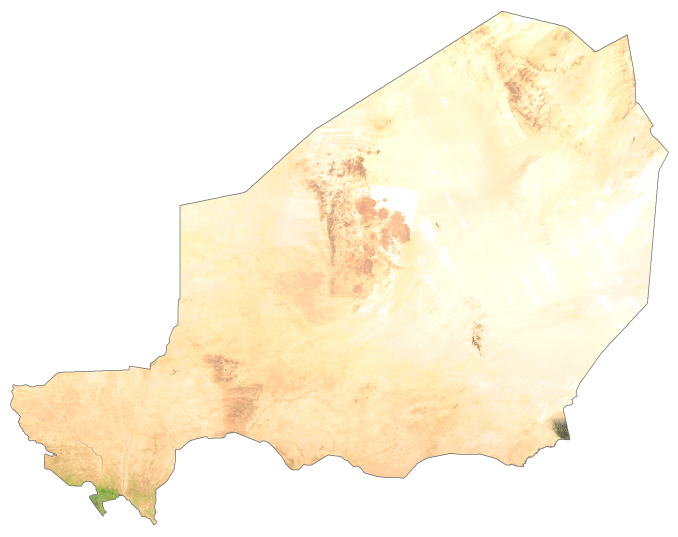 Niger Satellite Map