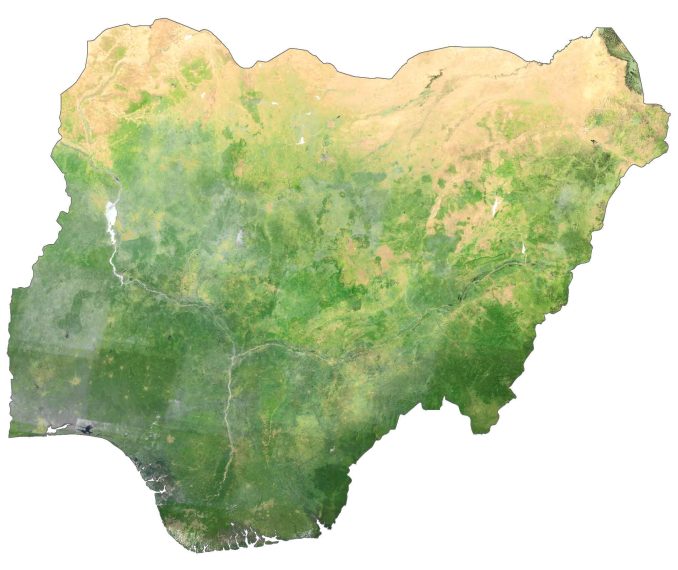 Nigeria Satellite Map