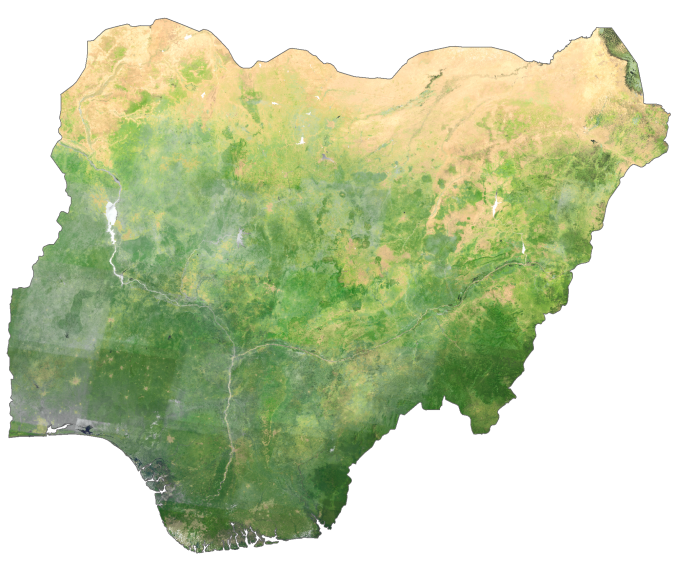 Nigeria Satellite Map