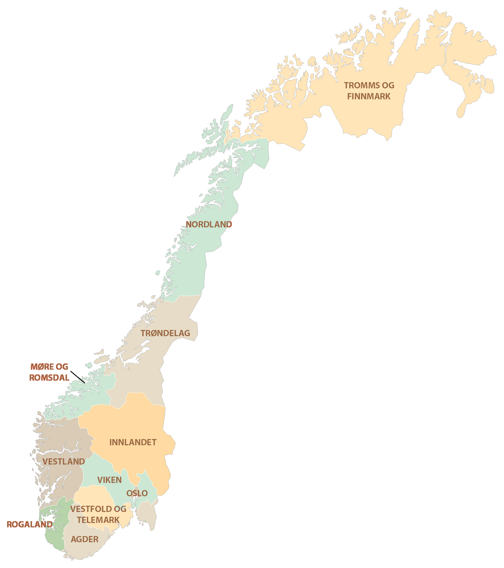 Map Of Norway Gis Geography
