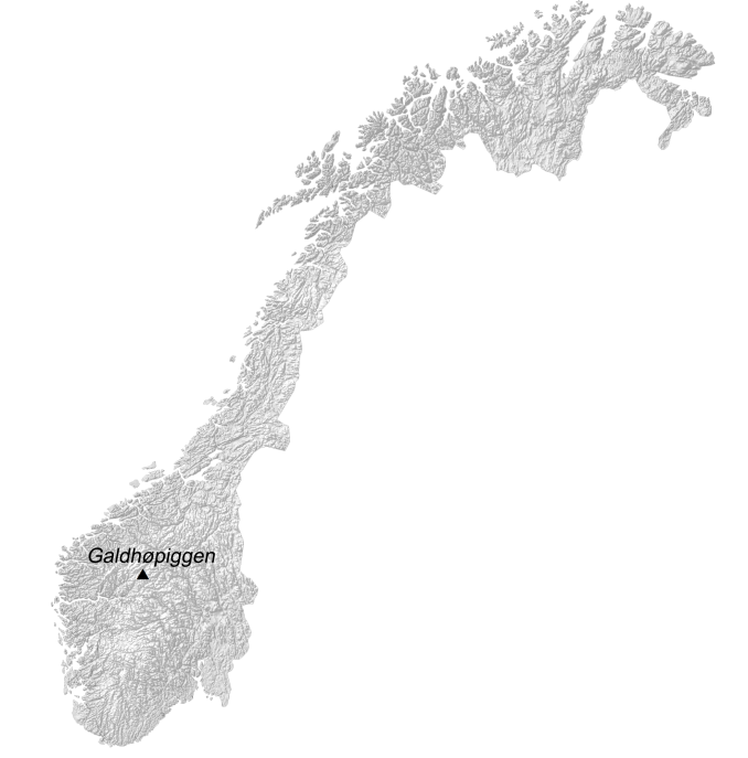 Norway Hillshade Map