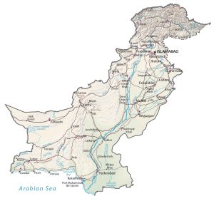 Pakistan Physical Map
