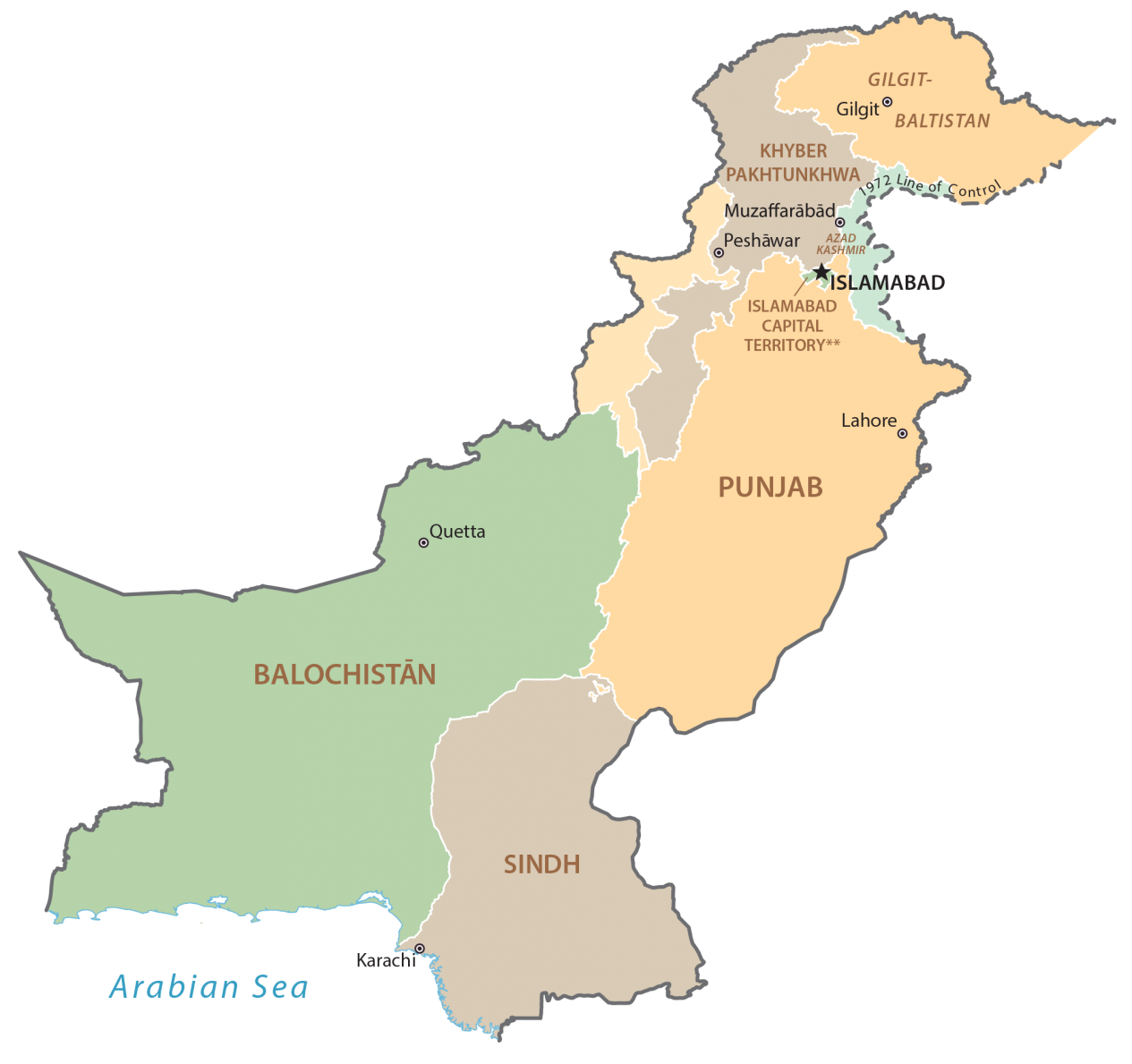 Pakistan Province Map