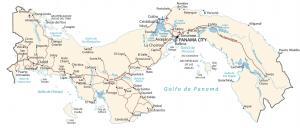 Map of Panama – Cities and Roads