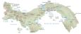 Panama Physical Map