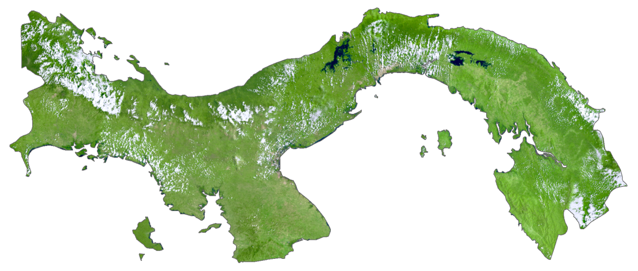 Panama Satellite Map